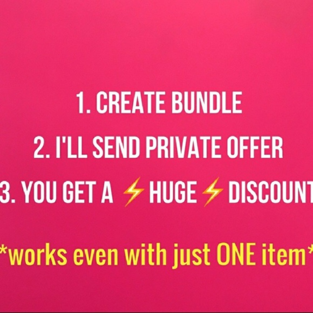 Always great deals on  bundles & can be 1 item!